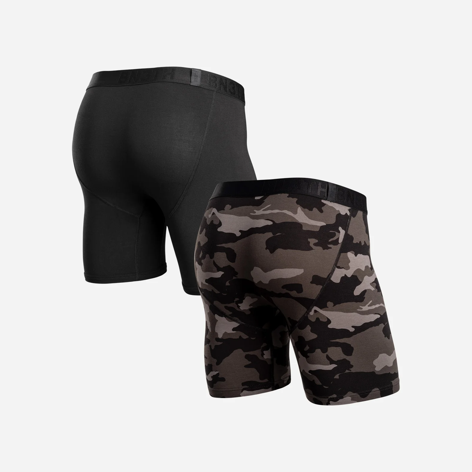 Classic Icon Boxer Brief: Black/Covert Camo 2 Pack - Image 3