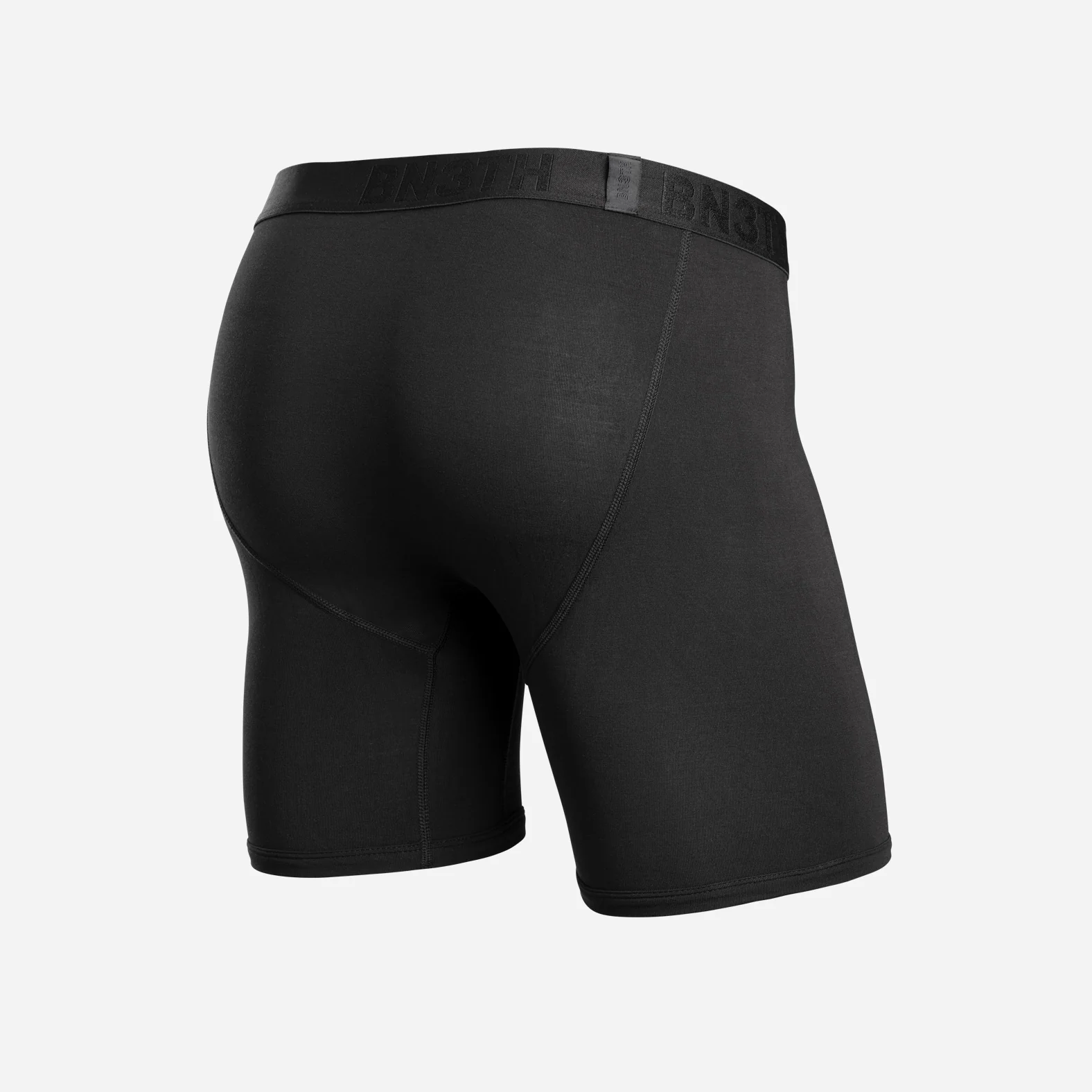 Classic Icon Boxer Brief With Fly: Black - Image 3