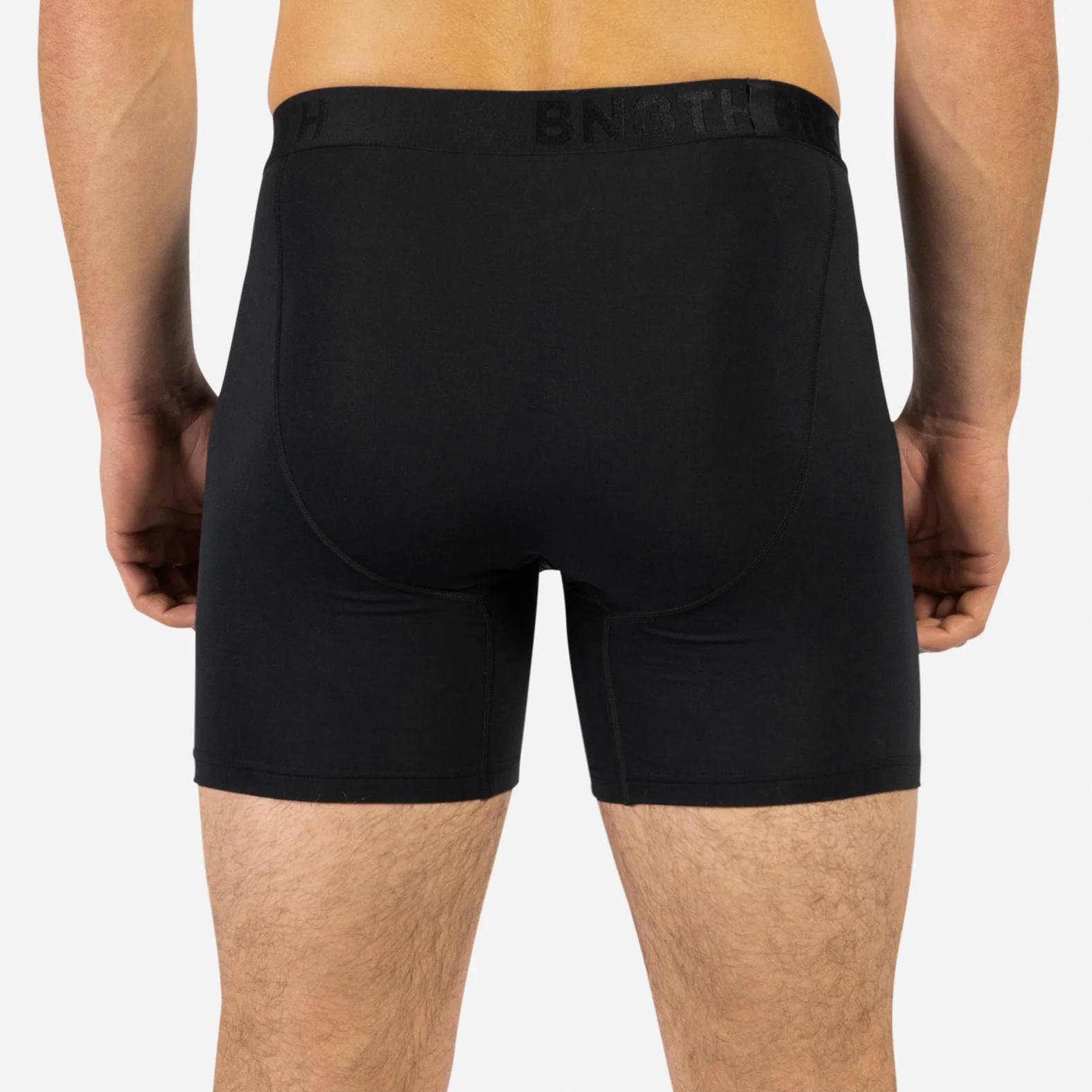 Classic Icon Boxer Brief With Fly: Black - Image 4