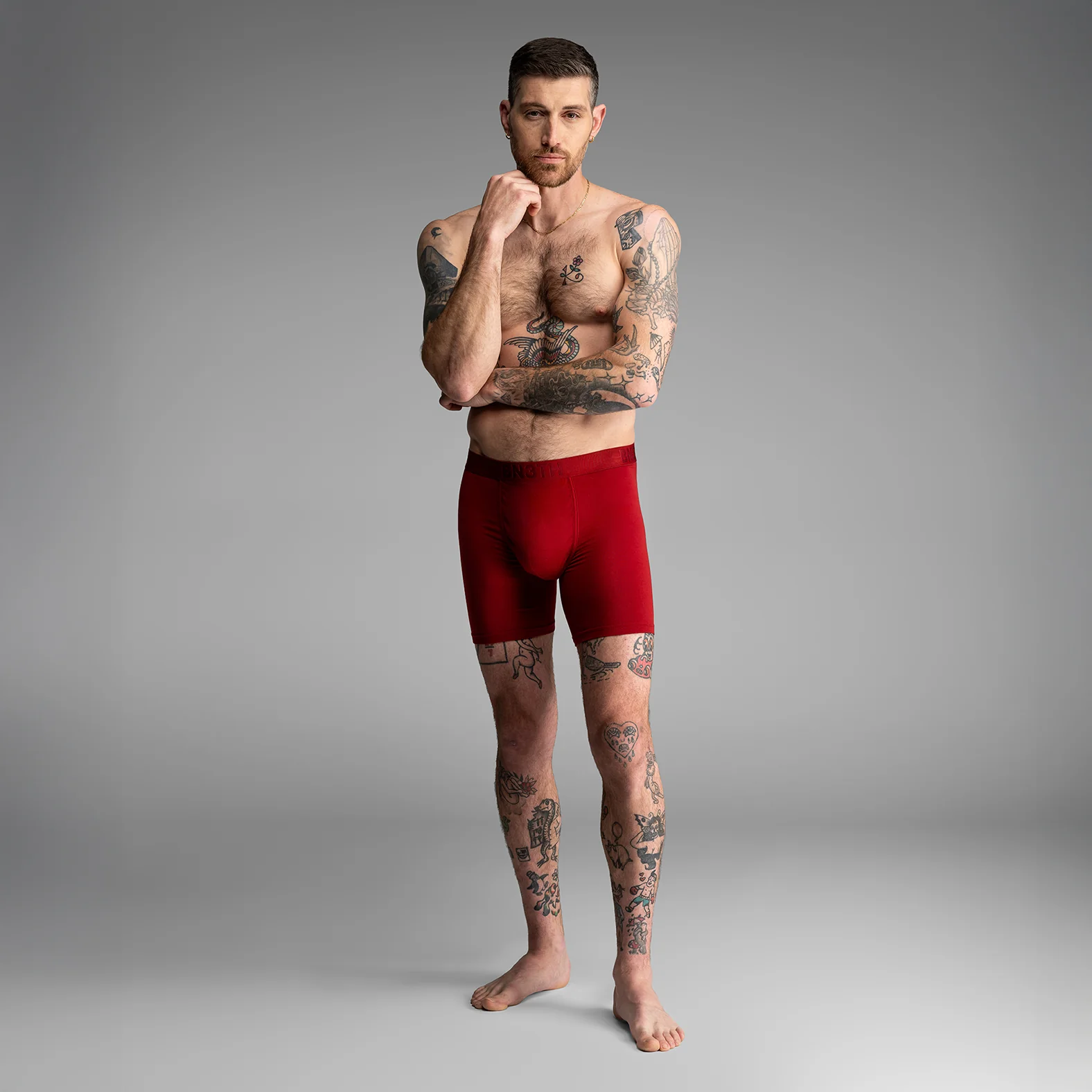 Classic Icon Boxer Brief : Merlot - Image 3