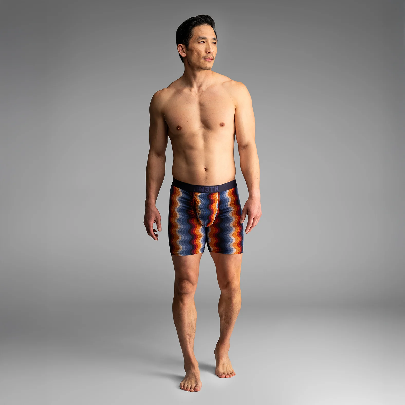 Classic Icon Boxer Brief With Fly : Retro Wave Black - Image 3