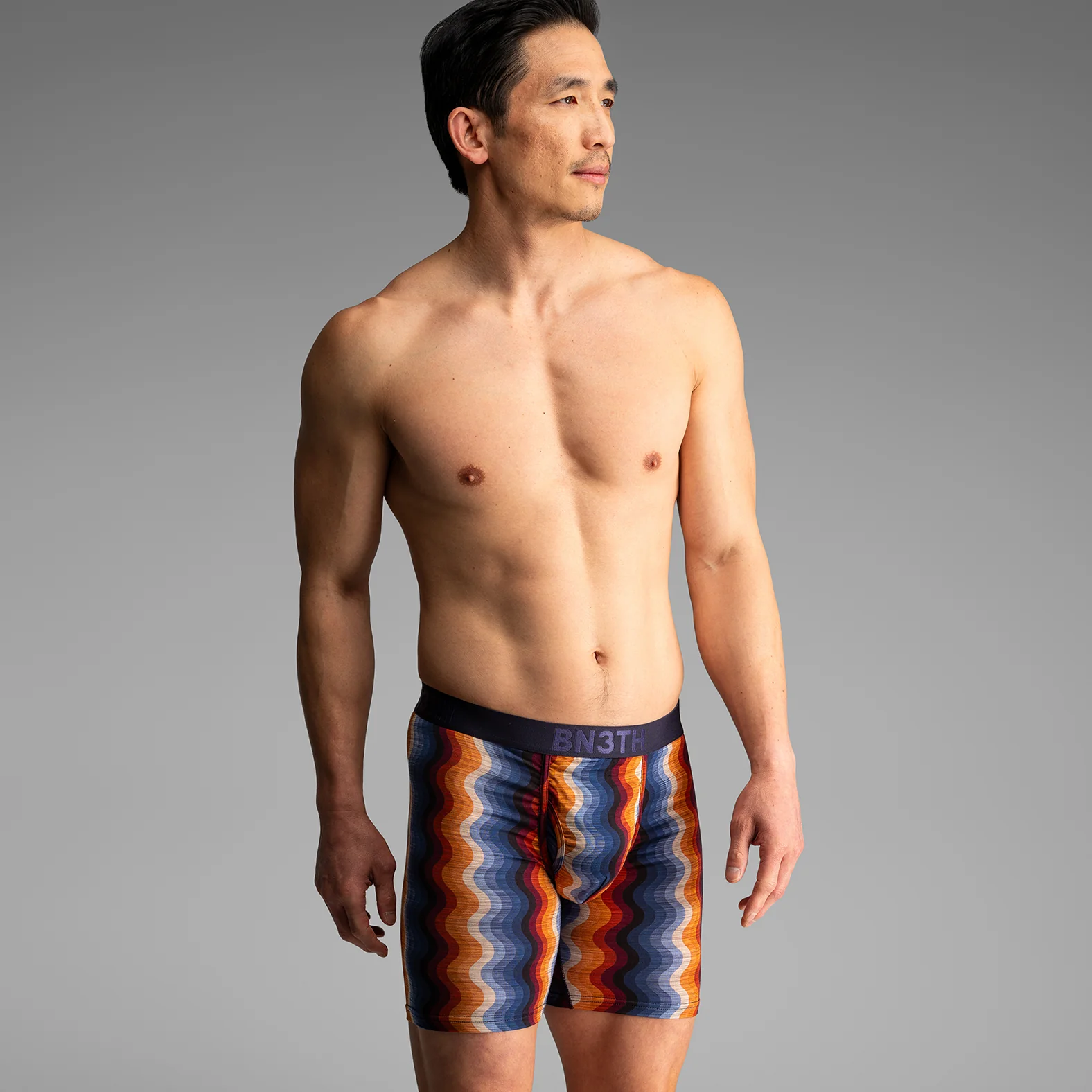 Classic Icon Boxer Brief With Fly : Retro Wave Black - Image 4