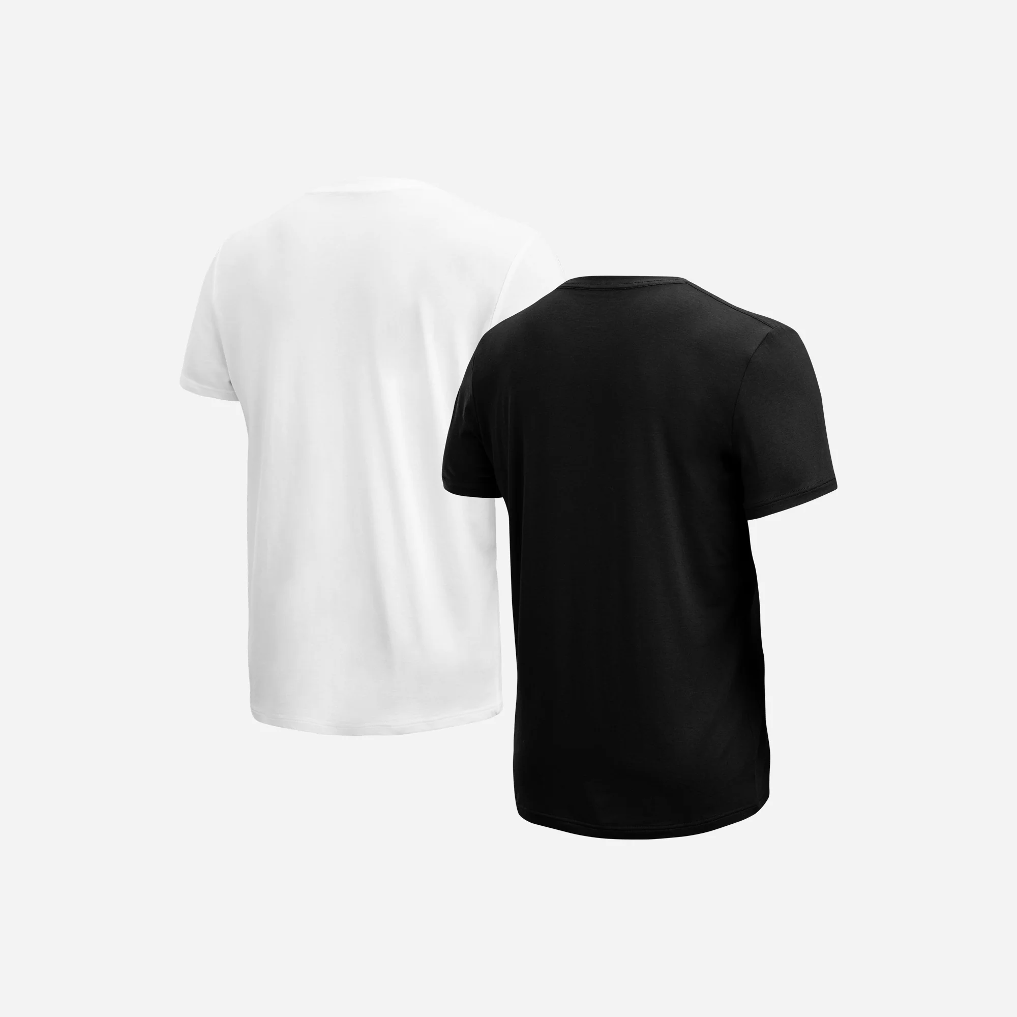 Essentials Crew T-Shirt : Black / White 2 Pack - Image 3