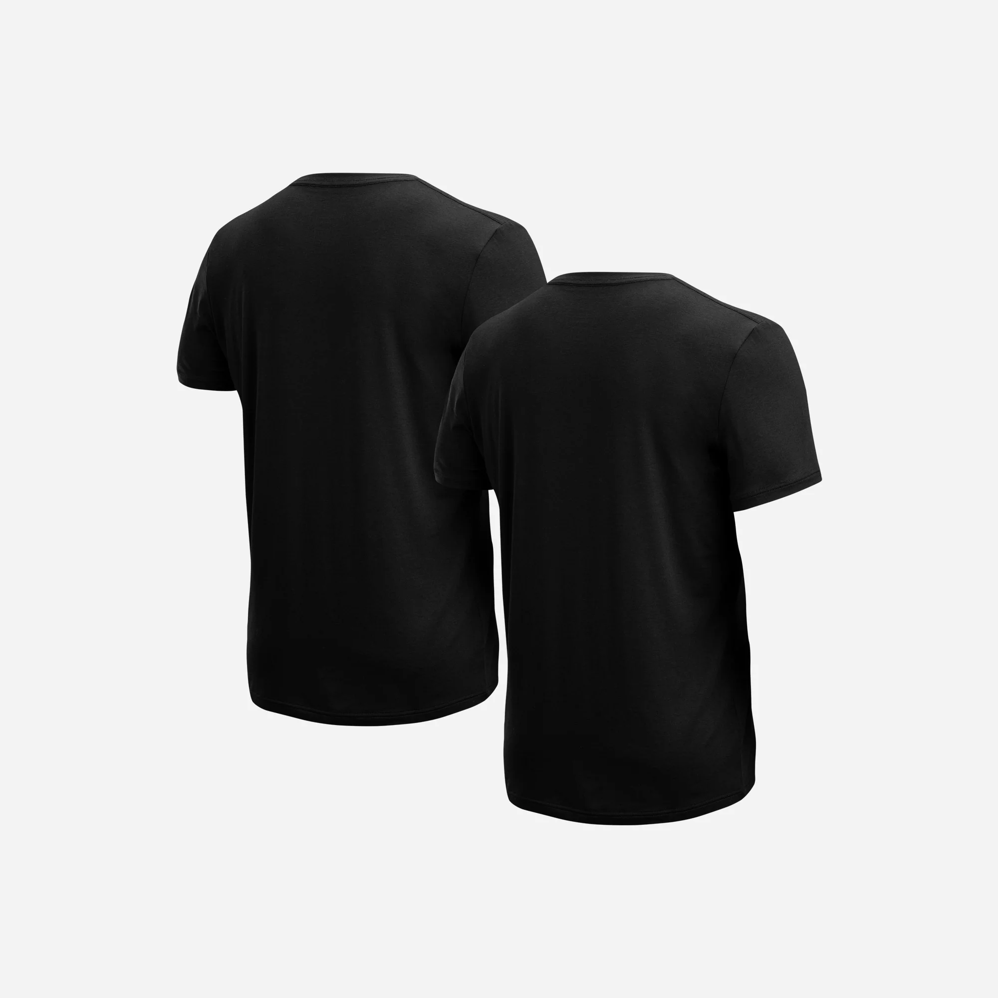 Essentials Crew T-Shirt : Black 2 Pack - Image 3