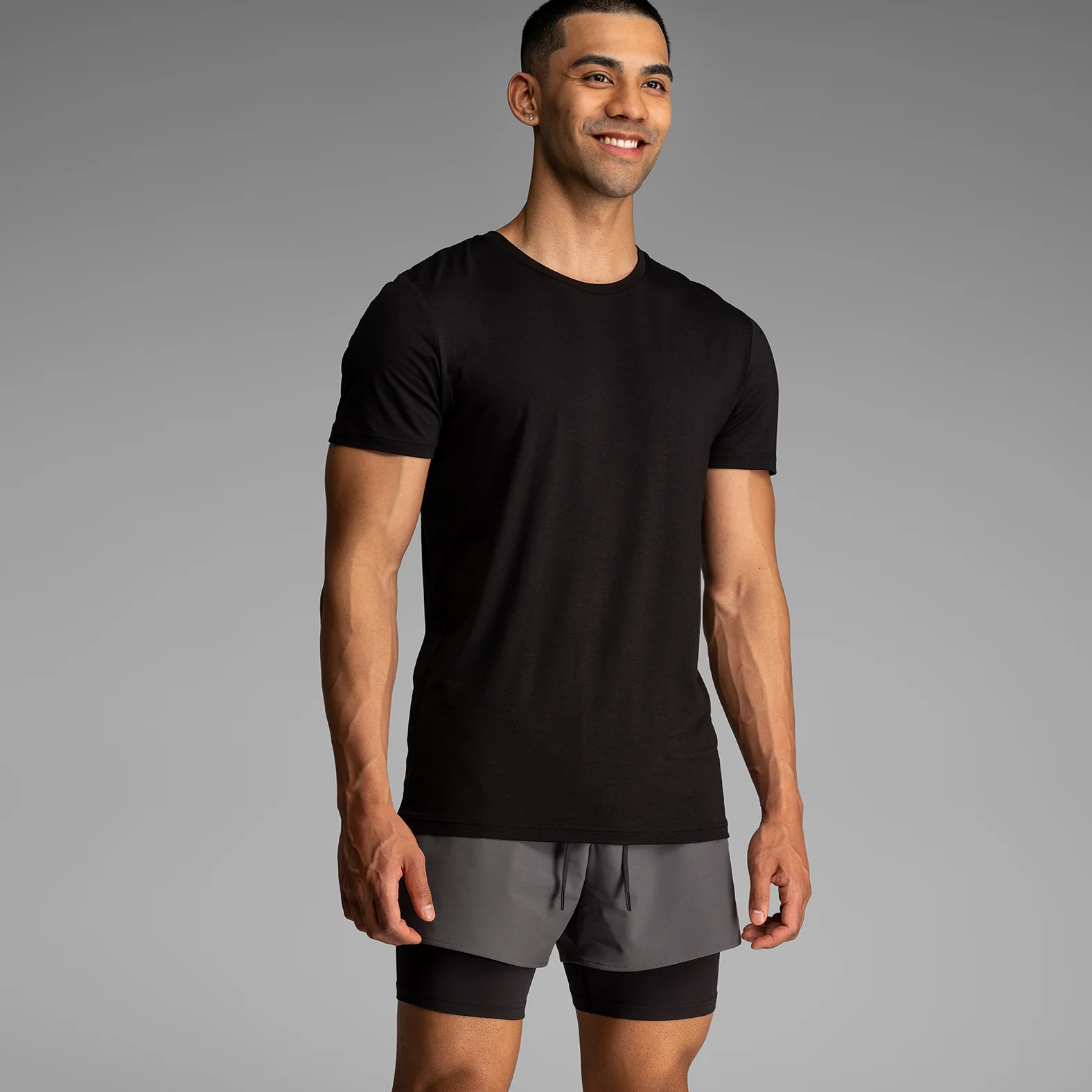 Essentials Crew T-Shirt : Black - Image 4