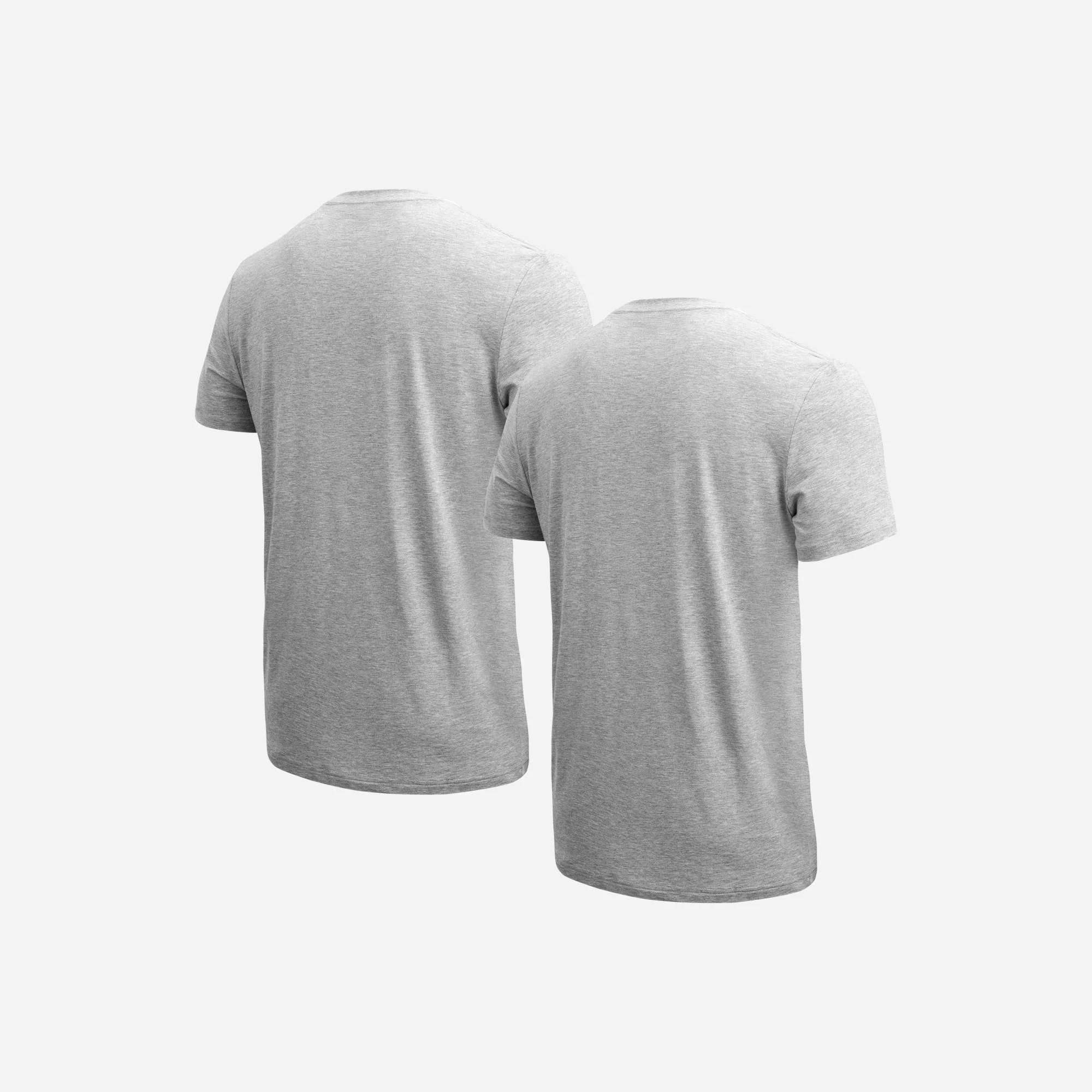 Essentials Crew T-Shirt : Heather Gray 2 Pack - Image 3