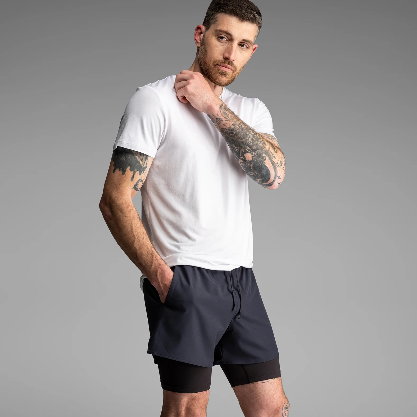 Essentials Crew T-Shirt : White - Image 4