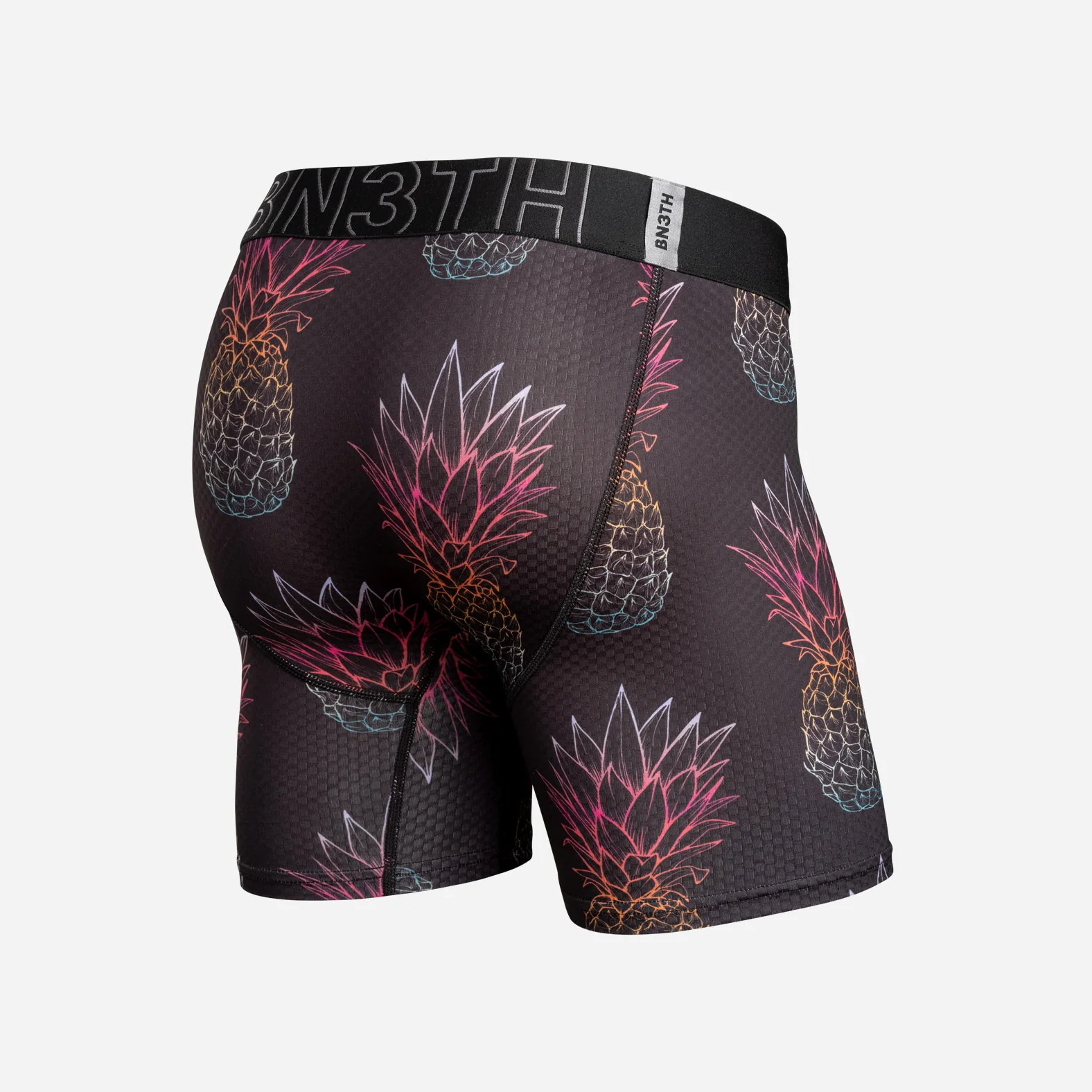 Pro Agua X Boxer Brief: Oversized Pineapple Fade Black - Image 3