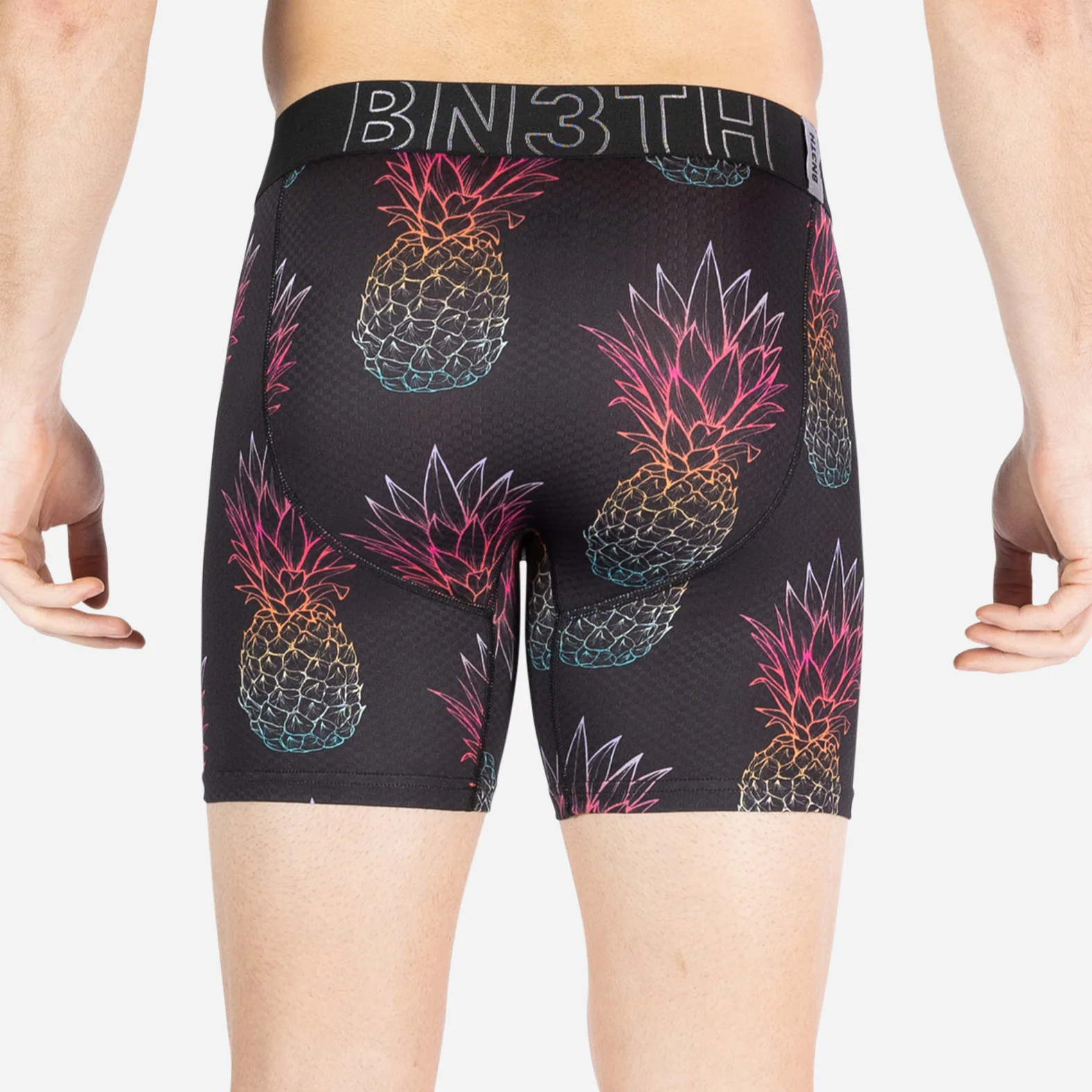 Pro Agua X Boxer Brief: Oversized Pineapple Fade Black - Image 4