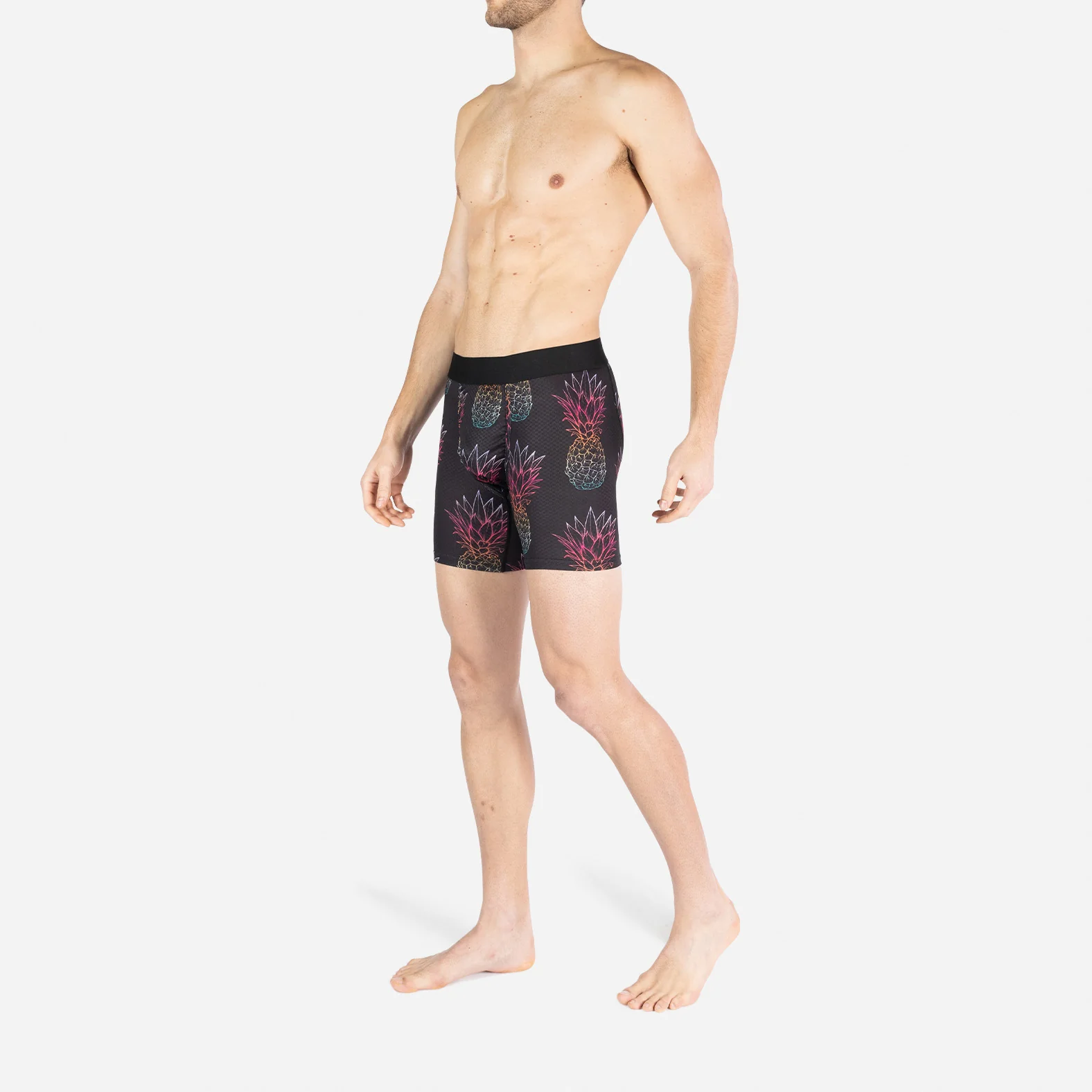 Pro Agua X Boxer Brief: Oversized Pineapple Fade Black - Image 5