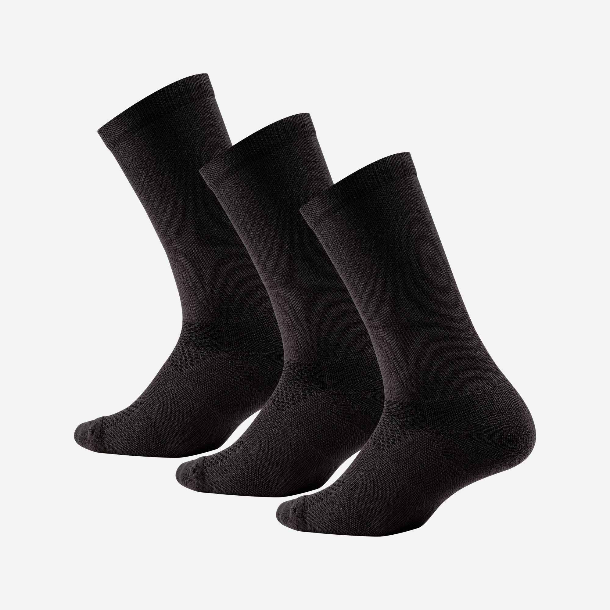 Pro Crew Sock: Black 3 Pack - Image 3